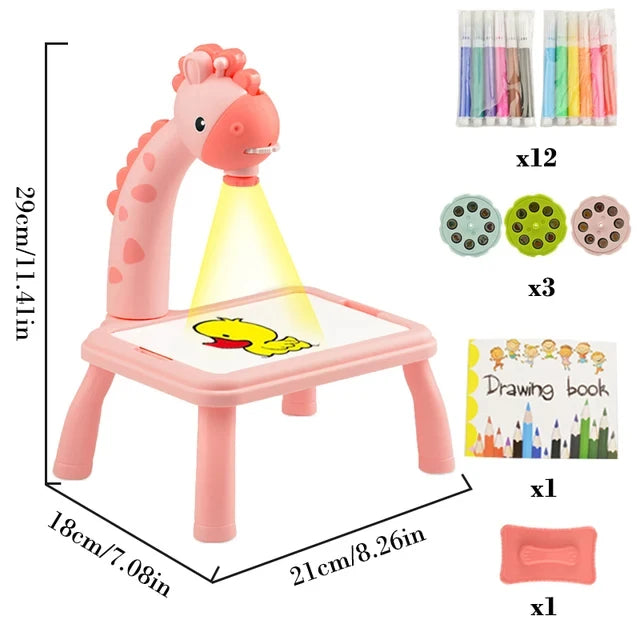 LED Projector Kids Painting Board