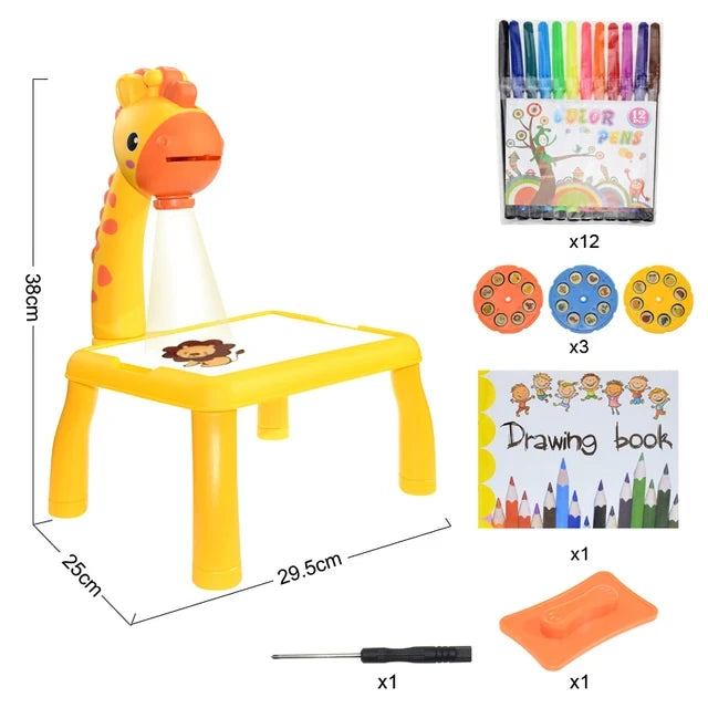 LED Projector Kids Painting Board