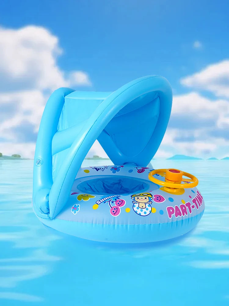 Inflatable Floatie With Sunshade